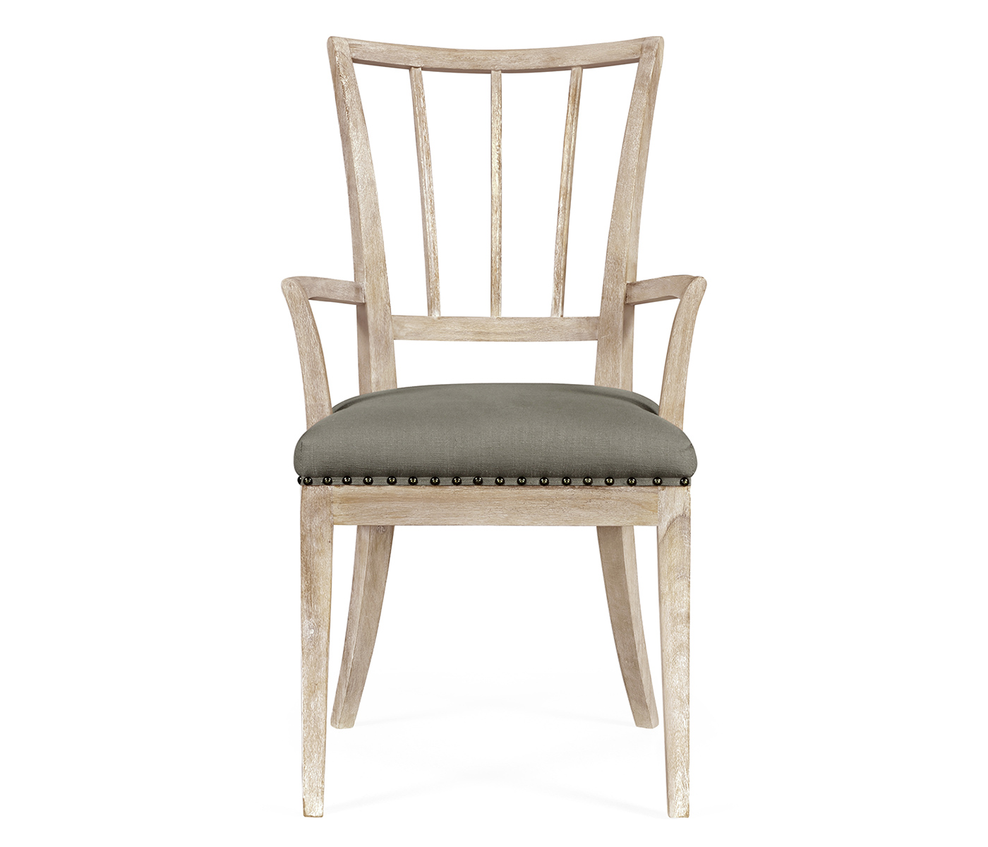 Lucillo Washed Acacia Carver Arm Chair
