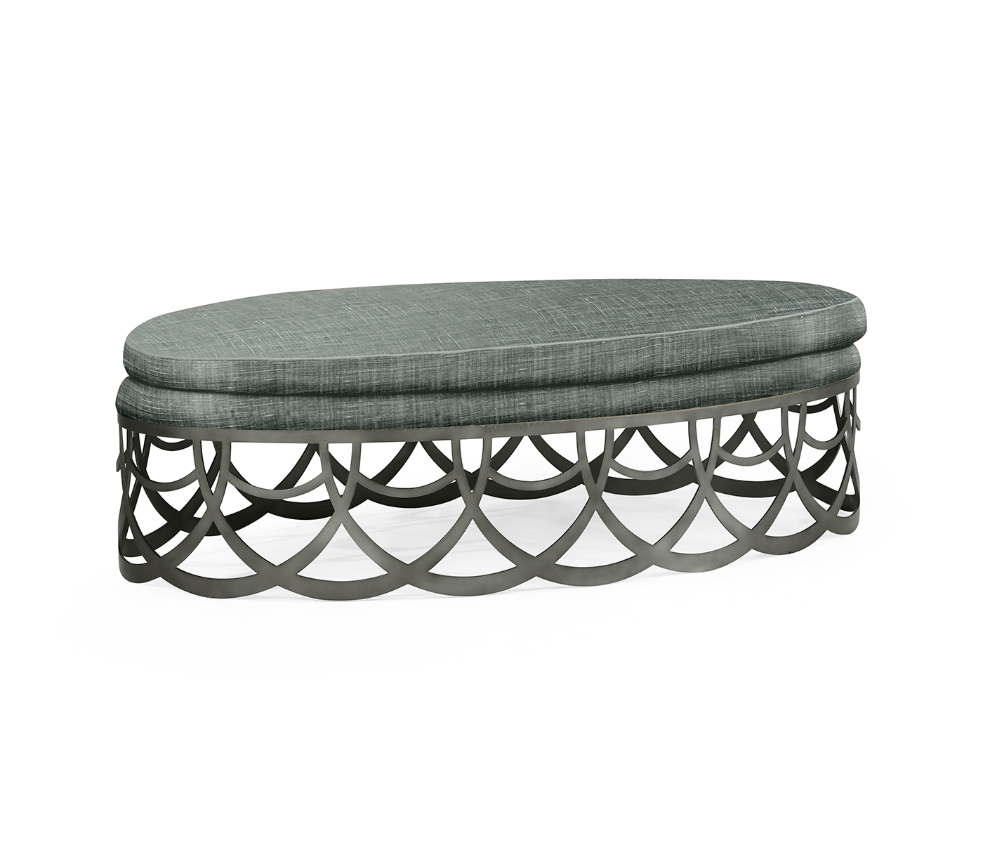 Gigolette Bronzed Stainless Steel Ottoman