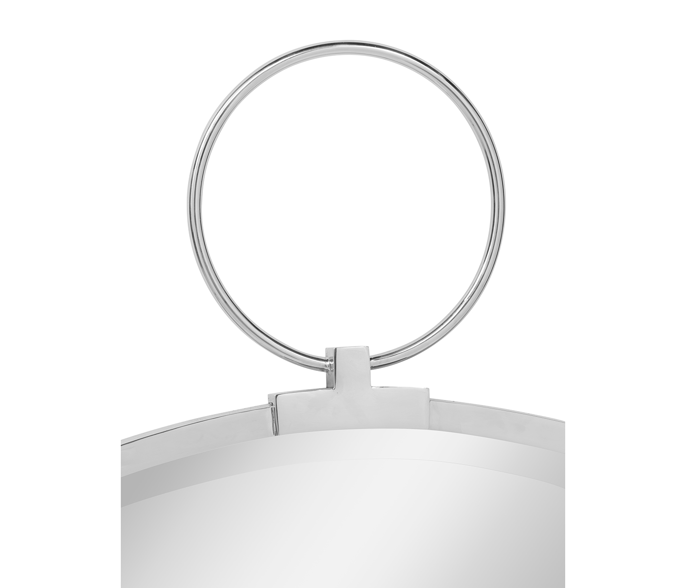 Circular Avalone Stainless Steel Wall Hanging Mirror