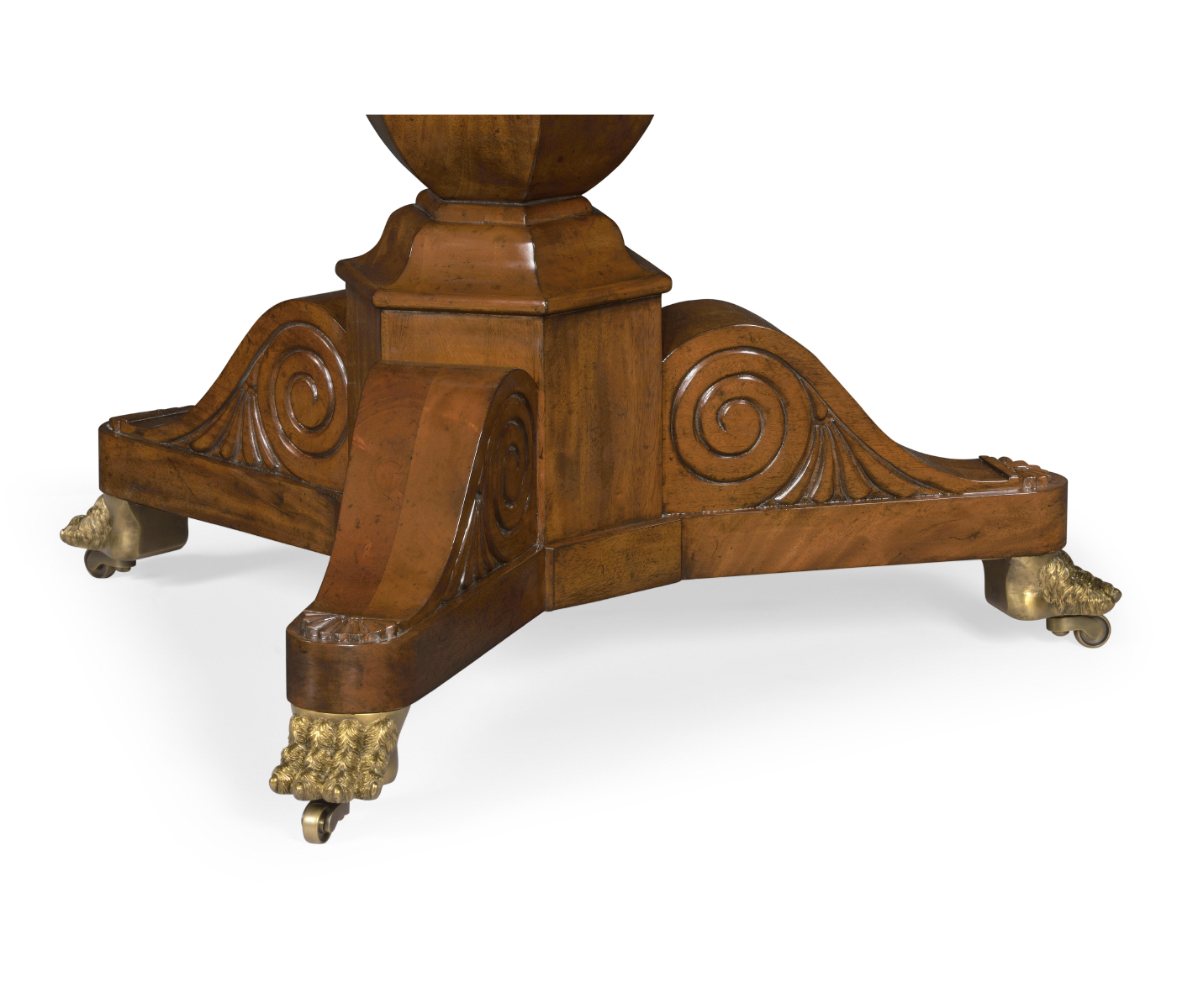 Medium Mahogany & Marquetry Left Hall Tilted Top Centre Table