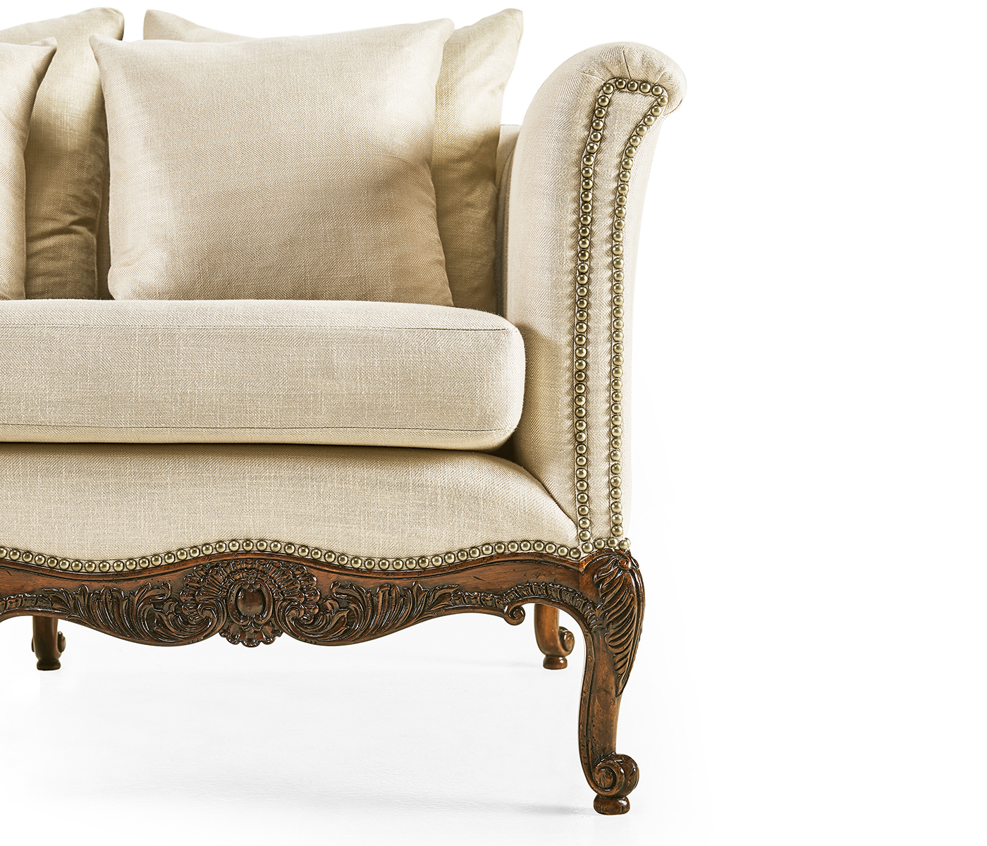 Louis XV French Walnut Sofa
