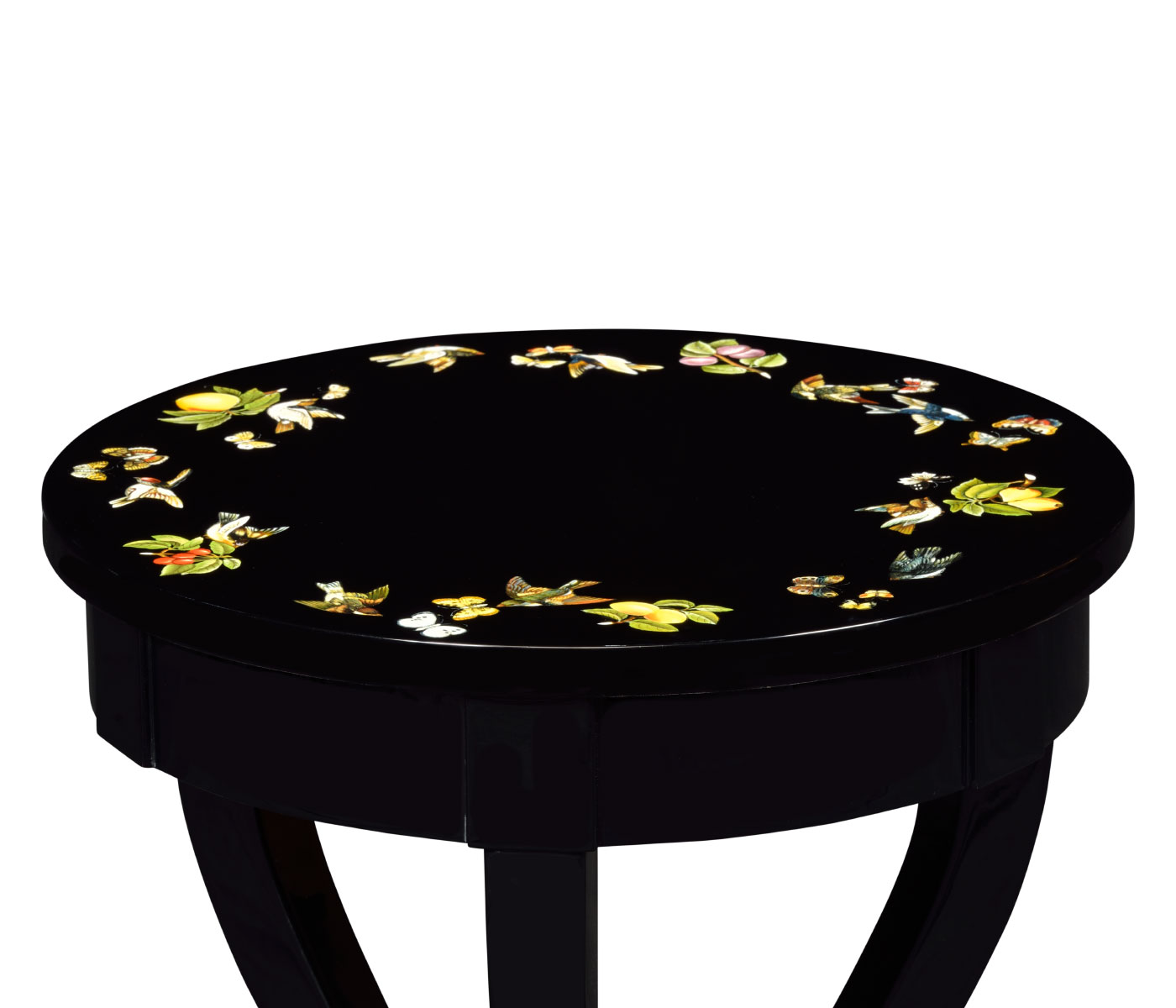Biedermeier Black Cigarette Table