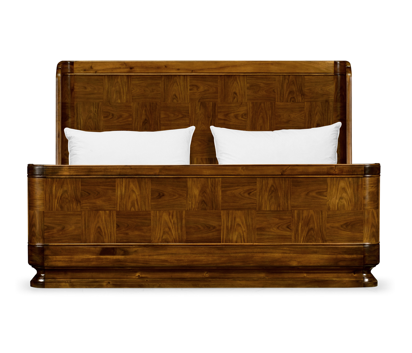 Moderne High Lustre Santos Rosewood UK King Bed