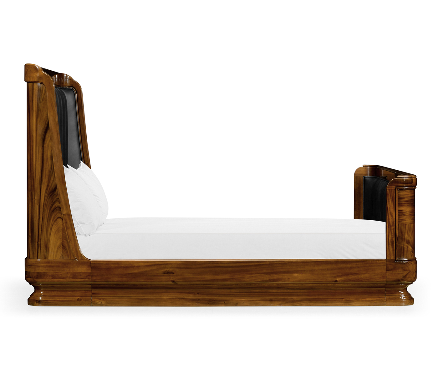 Moderne High Lustre Santos Rosewood US King Bed