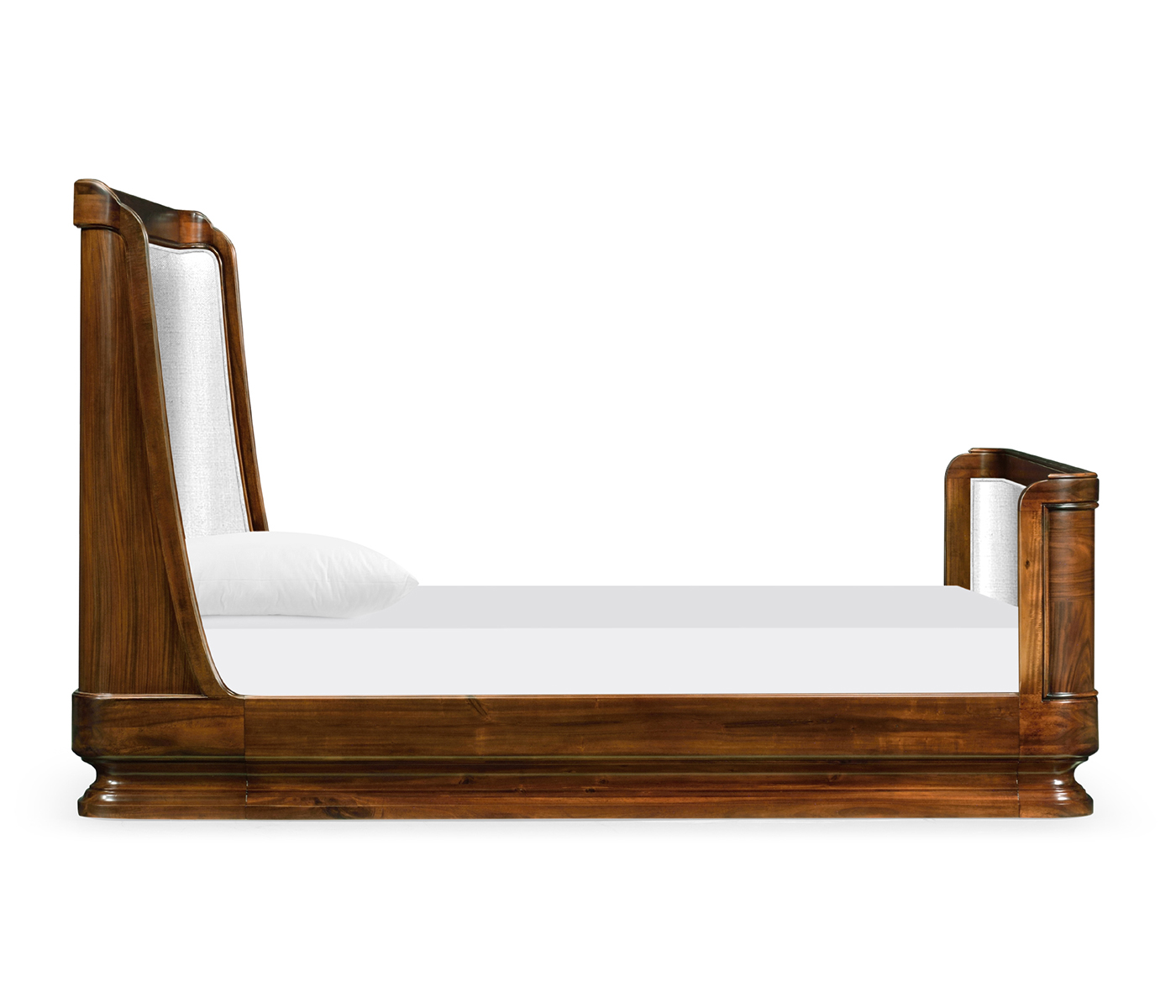 Moderne High Lustre Santos Rosewood US Queen Bed