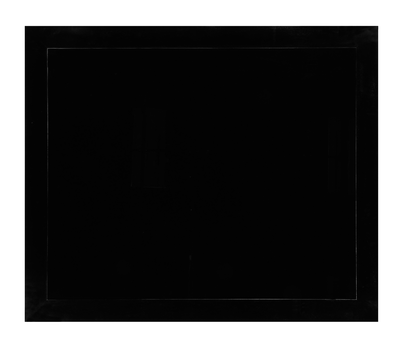 Rectangular Ming Ebonized Coffee Table with Black Glass Top