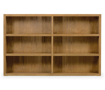 Brushed Medium Brown Oak Bookcase