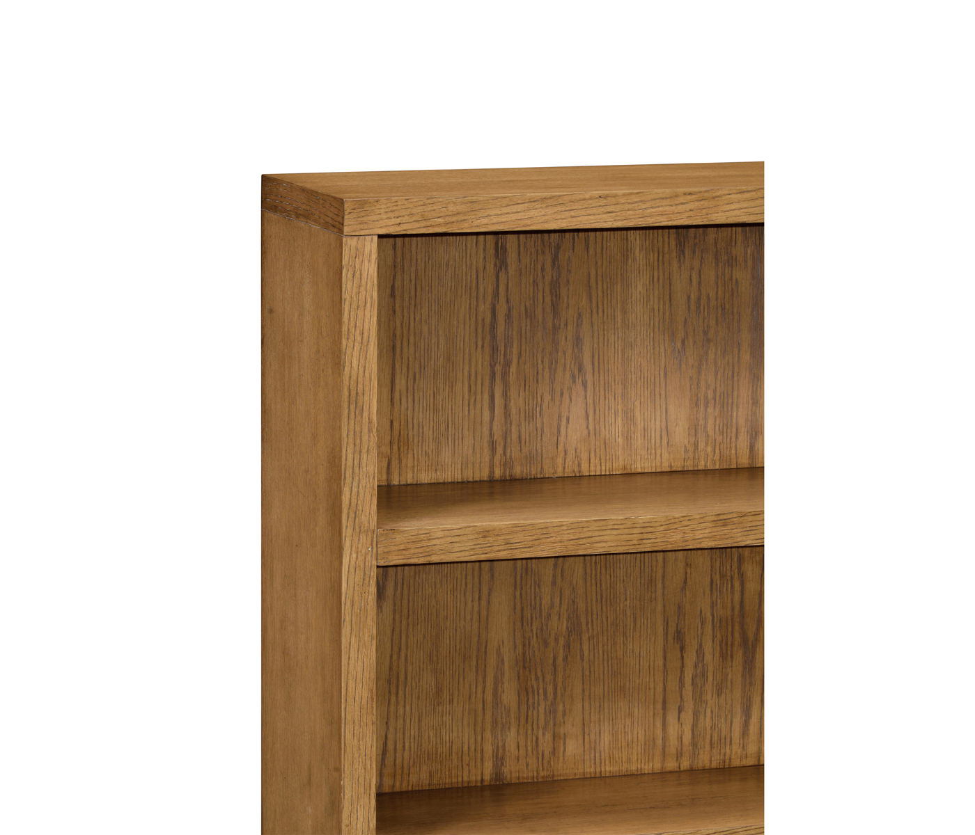 Brushed Medium Brown Oak Bookcase