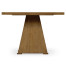Square Brushed Medium Brown Oak End Table