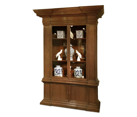Single Venetian English Mahogany Bookcase