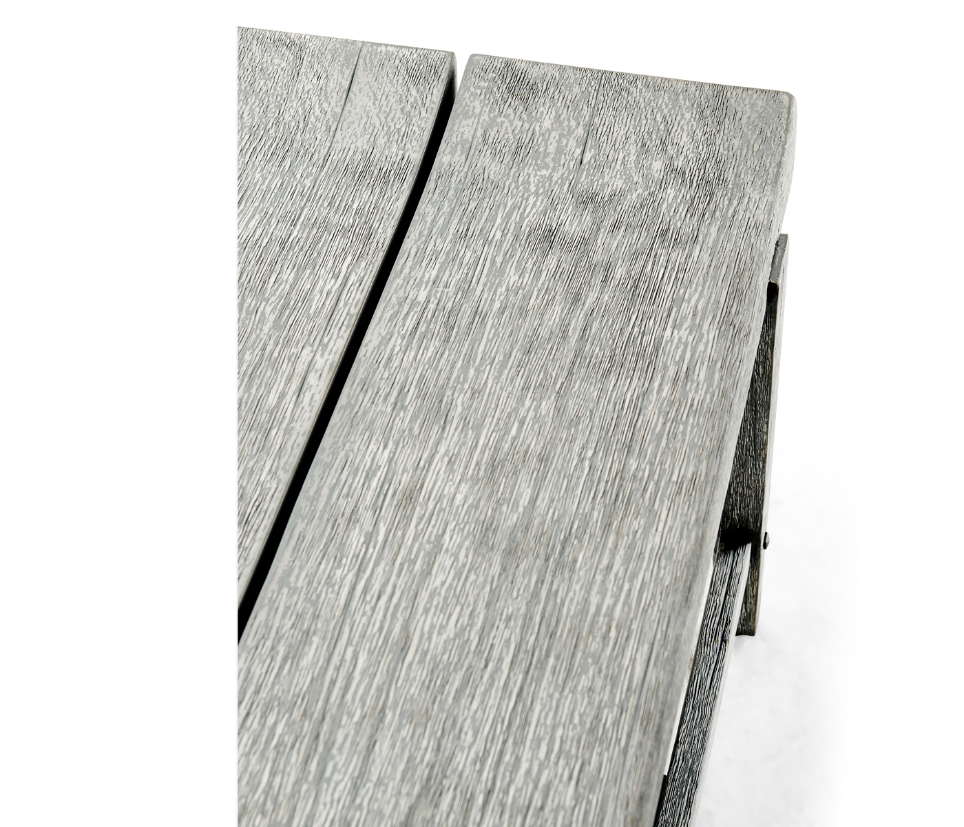 Rectangular Cloudy Grey Bench