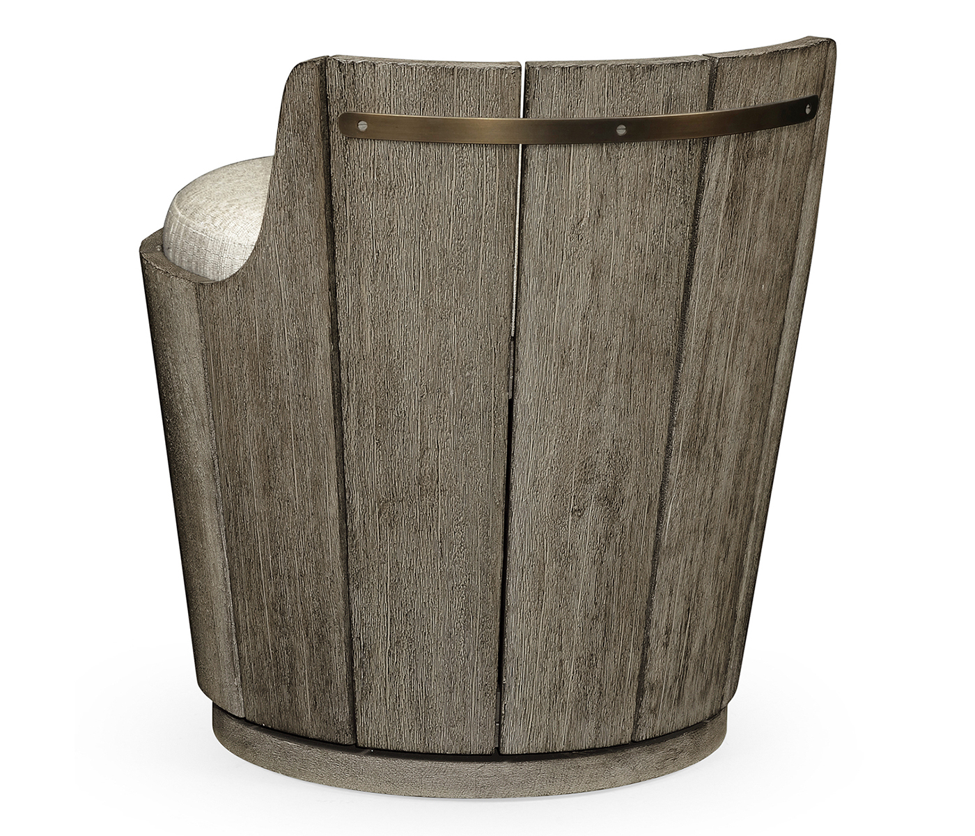 Swivel Grey Storage Bucket Stool