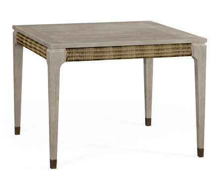 Square Navajo Sand & Rattan Dining Table