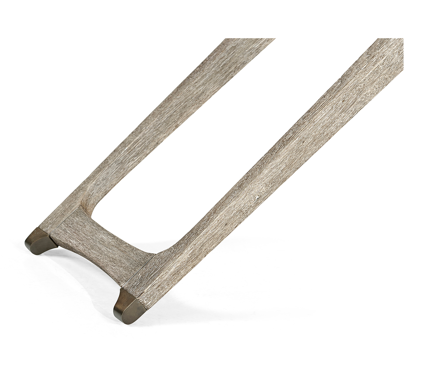 Rectangular Folding Navajo Sand & Antique Brass Tray Console Table