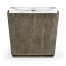 Rectangular Grey & Faux White Marble Storage Stool