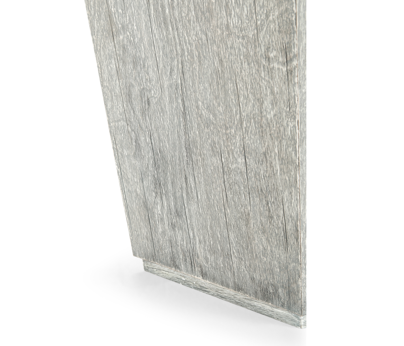 Rectangular Cloudy Grey & Faux White Marble Storage End Table