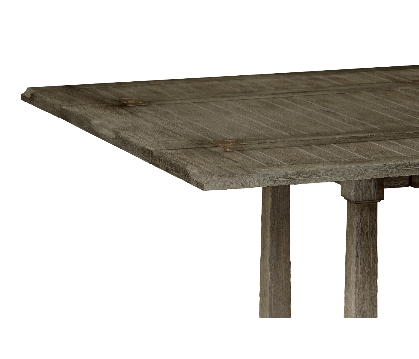 Rectangular Grey & Antique Brass Hunt Table