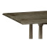 Rectangular Grey & Antique Brass Hunt Table