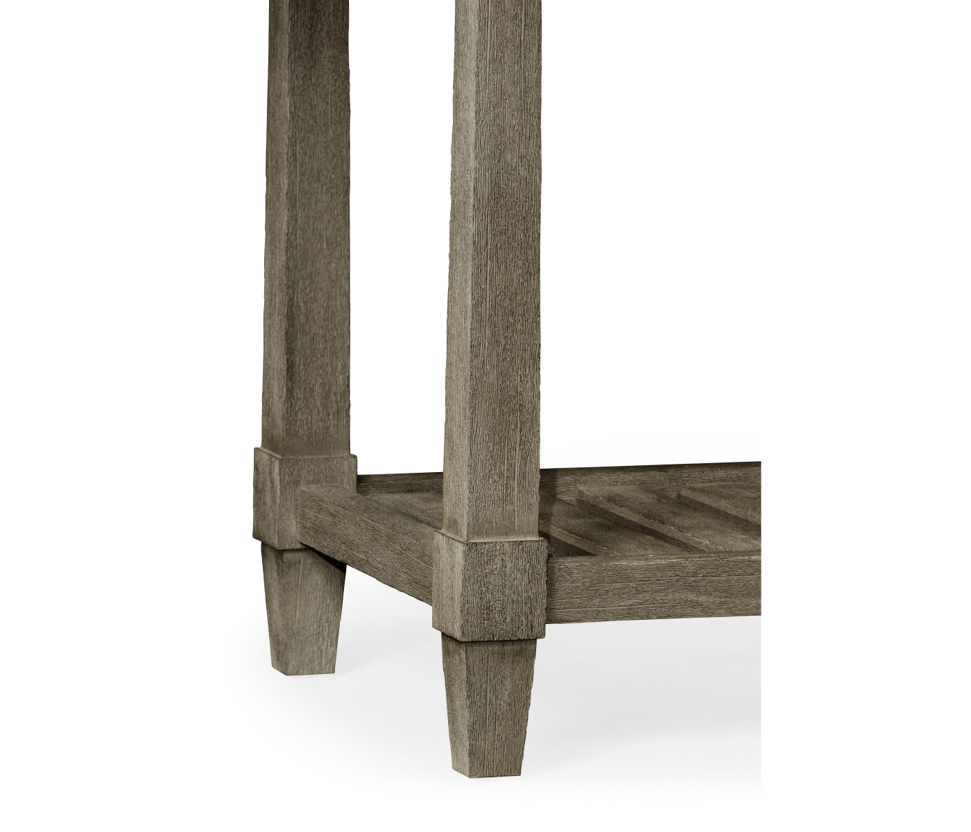 Rectangular Grey & Antique Brass Hunt Table