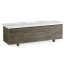 Grey & Faux Marble Storage Bench