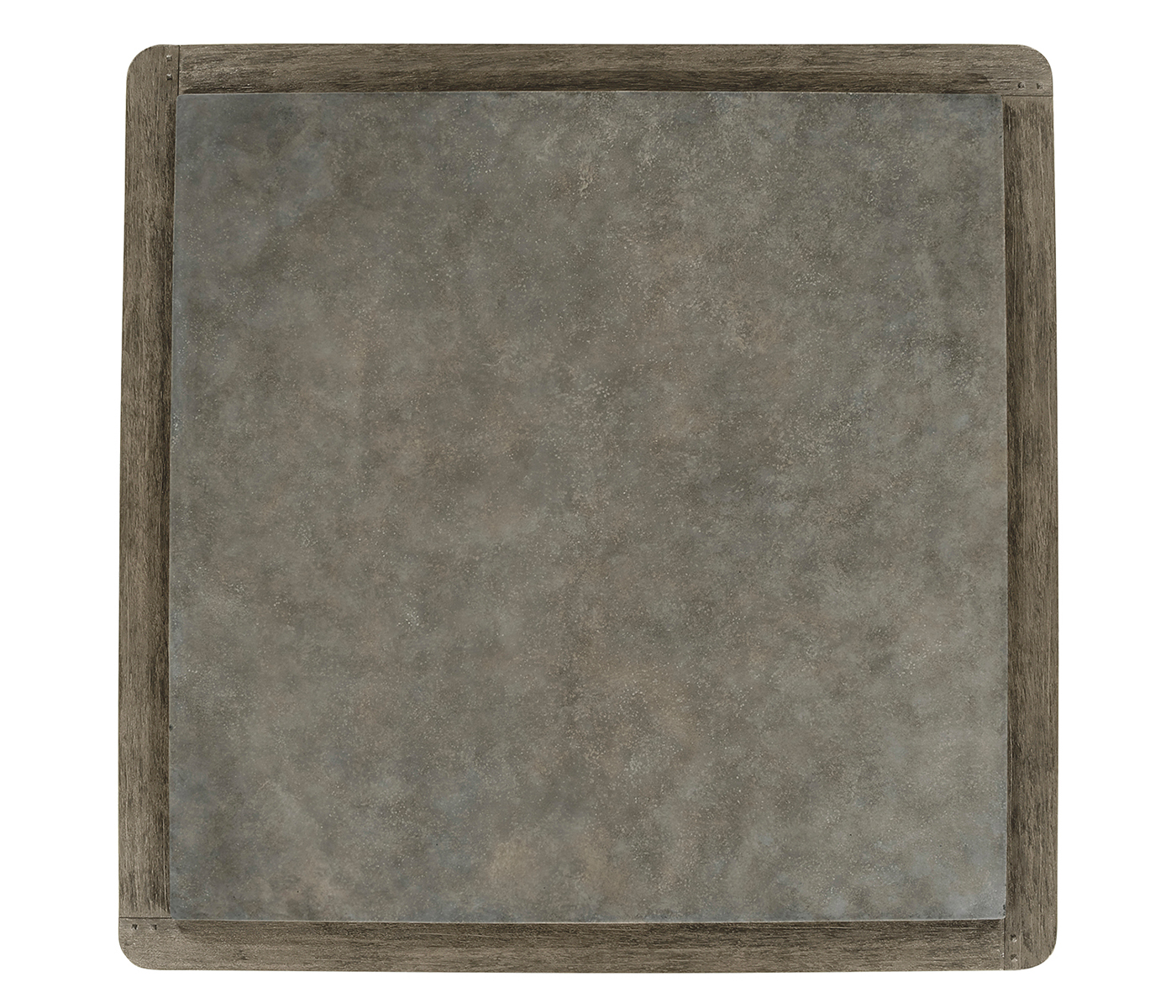 Square Grey & Concrete Coffee Table with an X-Base