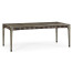 Rectangular Grey & Rattan Dining Table