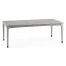 Rectangular Cloudy Grey Navajo Sand & Rattan Dining Table