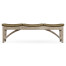 Three-Seat Navajo Sand & Light Natural Rattan Bench