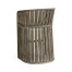Slatted Grey Tub Bar Stool